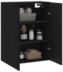 Armário de parede 69,5x34x90 cm preto