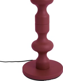 Candeeiro de Pé Retro Ameixa com Abajur de Tecido 160cm - Captain