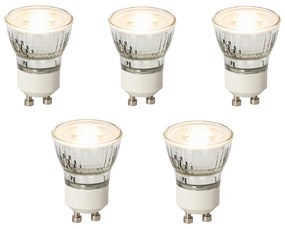 Conjunto de 5 Lâmpadas LED GU10 Reguláveis 35mm 3W 220 lm 2700K