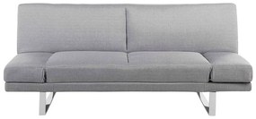 Sofá-cama de 2 lugares em tecido cinzento claro YORK Beliani