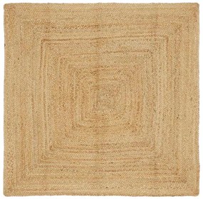 vidaXL Tapete Bege 160 x 160 cm Juta