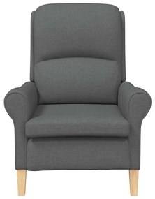 Poltrona Cinza Escuro 52 cm Tecido