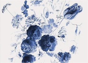 Papel de parede não tecido Royal Blue Flowers I