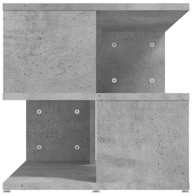 Mesa de apoio 40x40x40 cm derivados de madeira cinzento cimento