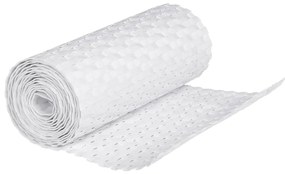 Telas de varanda 10 pcs 255x19 cm vime PE branco
