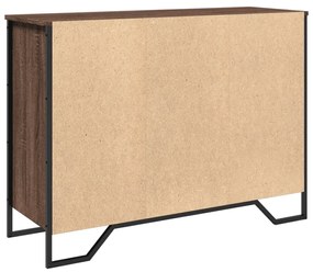 Aparador 101x35,5x74,5cm derivados de madeira carvalho castanho