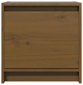 Mesas de cabeceira 2 pcs 40x30,5x40cm pinho maciço castanho mel