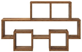 Prateleira de Parede Madeira Antiga 82 x 15 x 51 cm