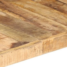 Mesa de centro 140x70x40 cm madeira de mangueira áspera
