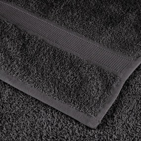 12pcs Conjunto toalhas banho premium SOLUND 600gsm antracite