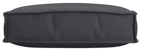 Almofada de Palete para Assento Preto 60x60x12 cm Tecido Oxford