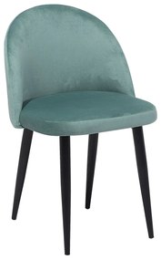 Conjunto de 2 cadeiras em veludo verde menta VISALIA Beliani