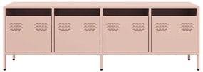 Móvel de TV 135x39x43,5 cm aço laminado a frio rosa