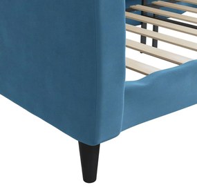 Sofá-cama 80x200 cm veludo azul
