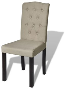 Cadeiras de jantar 4 pcs tecido cor camel
