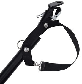 Reboque bicicleta p/ animais vermelho e preto