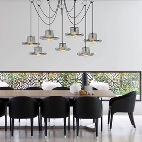 Chandelier Tel – Preto – Diâmetro 158 cm x Altura 122 cm