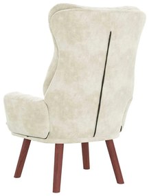Poltrona relaxante Velvet Creme