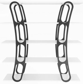 Estante Adar – Branco/Preto – 120x120x25 cm