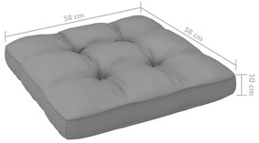 10 pcs conjunto lounge de jardim c/ almofadões pinho maciço