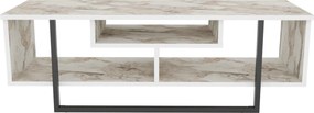 Móvel TV Asal – Branco/Preto – 120x35,2x40,2 cm
