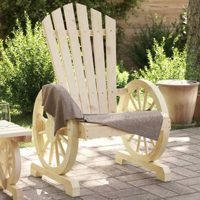 Cadeira Adirondack para jardim madeira de abeto maciça