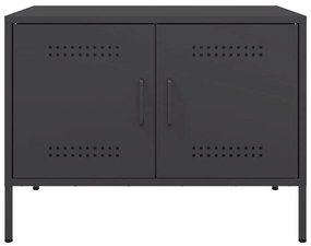 Móveis de TV 2 pcs 68x39x50,5 cm aço preto