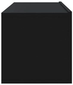 Móveis de TV parede 4 pcs 100x30x30 cm preto