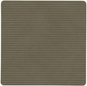Bases para copos quadradas em pele Corduroy, conjunto de 2