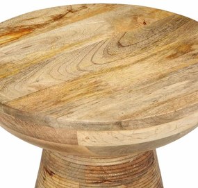 Mesa de apoio Ø37x45 cm madeira de mangueira maciça