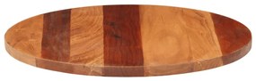 Tampo de mesa redondo madeira de acácia maciça 25-27 mm 60 cm