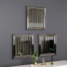 Conjunto de Espelhos Otto – Prateado – 40x40x3 cm