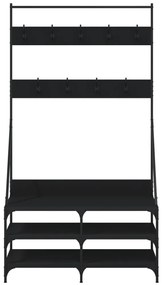 Conjunto de Entrada - Bengaleiro c/ arrumação de calçado 100x40x184 cm