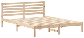 Estrutura da Cama com cabeceira Castanho 160 x 210 cm
