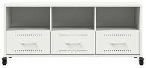Móvel de TV 100,5x39x43,5 cm aço branco