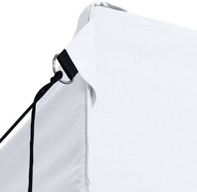 Tenda para festas dobrável c\ 3 paredes laterais 3x4,5 m branco