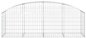 Cesto gabião arqueado 200x50x60/80 cm ferro galvanizado