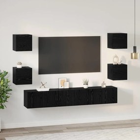 Conjunto de móvel de TV Outros com armazenamento com porta 7 pcs Carva