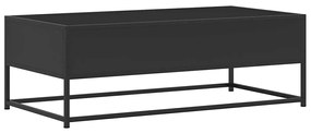 Mesa de centro 100x50x35 cm derivados de madeira/metal preto