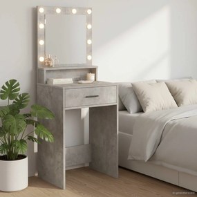 vidaXL Mesa de vestir Cinzento 50 x 41 x 135 cm Madeira processada