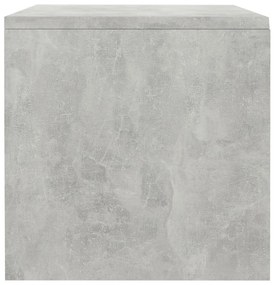 Mesa-de-cabeceira 40x30x30 cm contraplacado cinzento cimento