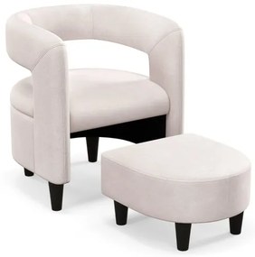 Cadeira de balanço de madeira para pátio com assento de PU e estrutura de madeira de borracha - marrom