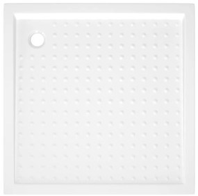 Base de chuveiro com pontos 80x80x4 cm ABS branco