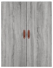 Armário alto 69,5x34x180 cm derivados de madeira sonoma cinza