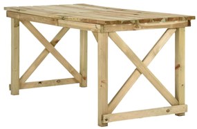 Mesa de jardim 160x79x75 cm madeira