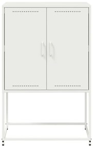 Aparador alto 68,5x38,5x107 cm aço branco