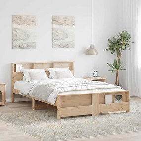 vidaXL Estrutura da Cama Castanho 160 x 200 cm Madeira de pinho maciça