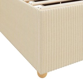 Estrutura da Cama Outros Creme 160 x 200 cm tecido