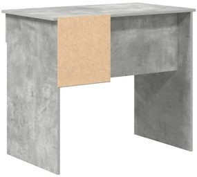 Mesa com armazenamento cinza concreto 90x49.5x75 cm madeira engenheira