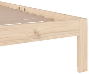 Estrutura de cama 90x200 cm madeira maciça